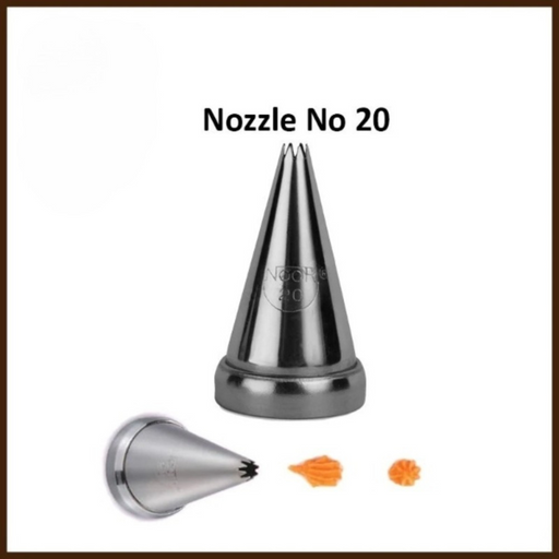 Create stunning fine rope patterns with Noor Icing Nozzle No. 20.