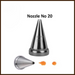 Create stunning fine rope patterns with Noor Icing Nozzle No. 20.