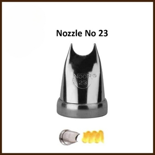 bold, raised band patterns with Noor Icing Nozzle No. 23.
