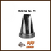 wide ribbon designs with Noor Icing Nozzle No. 29.