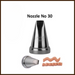 narrow ribbon designs with Noor Icing Nozzle No. 30.
