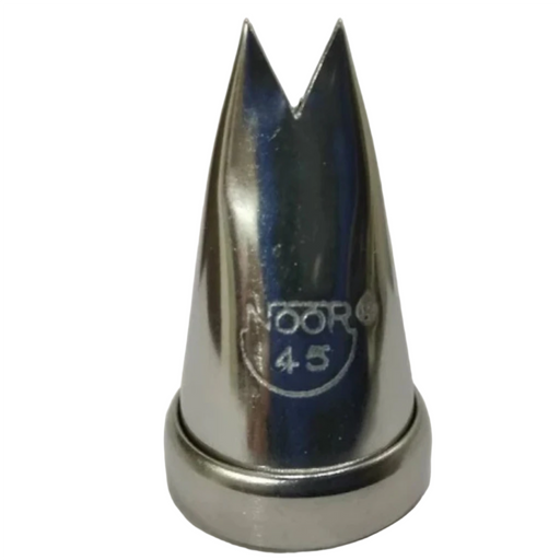 cake decorating with Noor Icing Nozzle Large Leaf No. 45, made from 304 stainless steel.