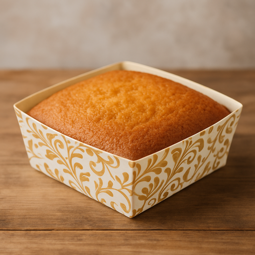 Esslly’s grease-proof rectangular paper moulds for brownies & cakes.
