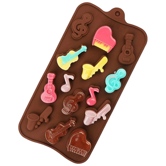 14 Cavity Music-Themed Silicone Mould