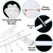 Esslly’s 32 cm Plastic Dowel Rods.