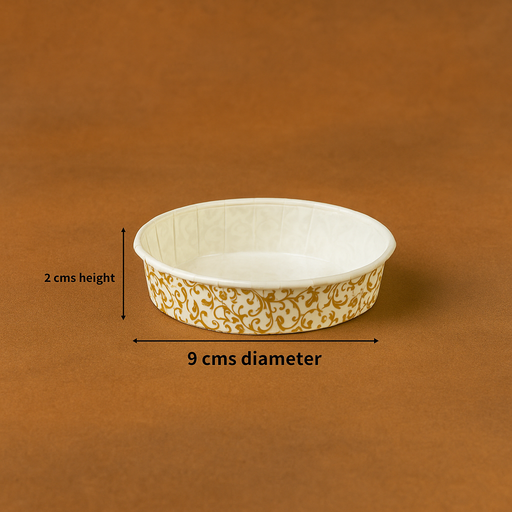 Esslly Gold Floret Baking Moulds