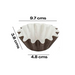 Esslly Mini Dessert Cups—stylish, grease-proof, and oven-safe for mess-free baking!