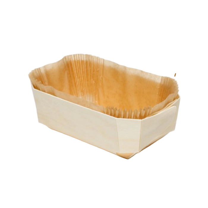 Panibois Rectangular Wooden Moulds Paper Liners Set