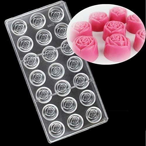  Rose Chocolate Mould with 21 cavities (13 g each) 