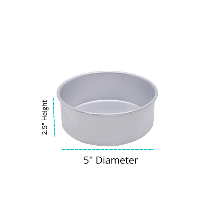 Premium Aluminium cake tin with even heat distribution, straight walls & durable food-grade material.