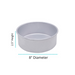 Premium Aluminium cake tin with even heat distribution, straight walls & durable food-grade material.