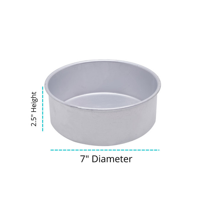 Premium Aluminium cake tin with even heat distribution, straight walls & durable food-grade material.
