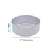 Premium Aluminium cake tin with even heat distribution, straight walls & durable food-grade material.