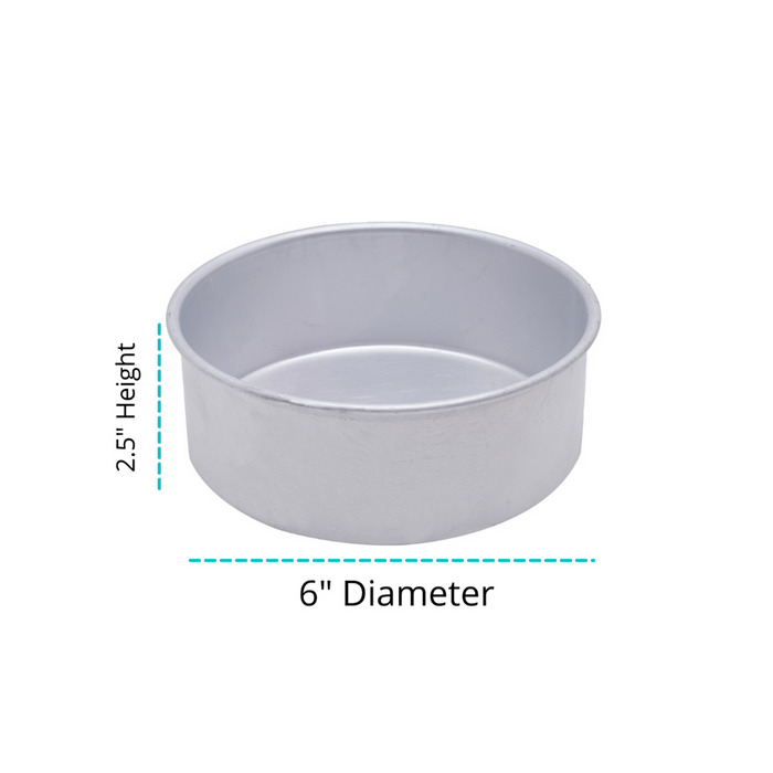 Premium Aluminium cake tin with even heat distribution, straight walls & durable food-grade material.