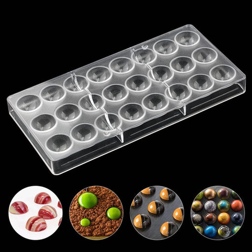 24 perfectly round chocolates