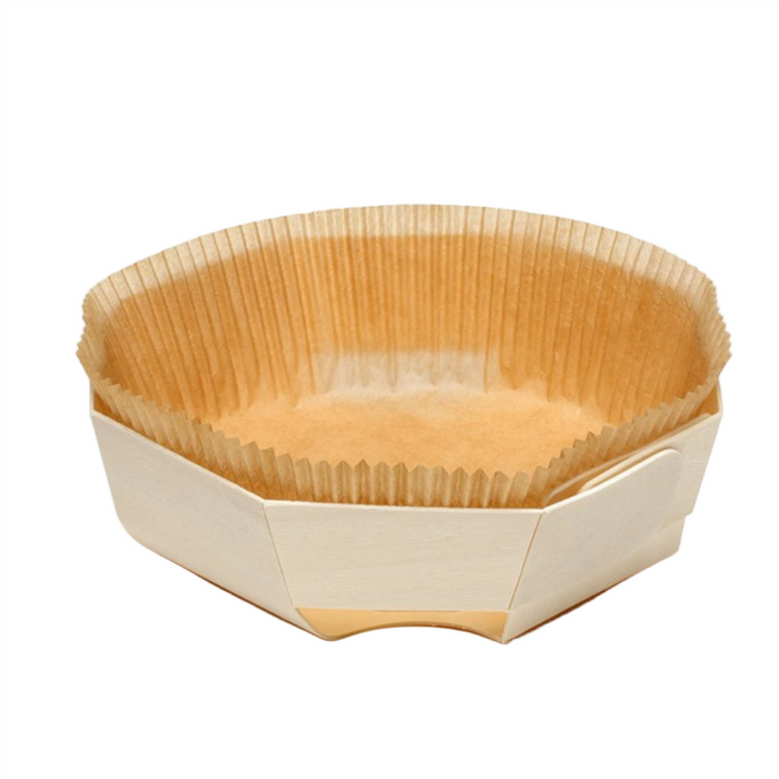Panibois Round Wooden Moulds &amp; Paper Liners Set