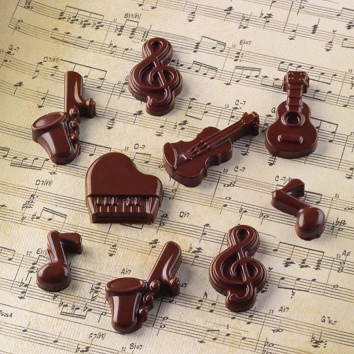 14 Cavity Music-Themed Silicone Mould