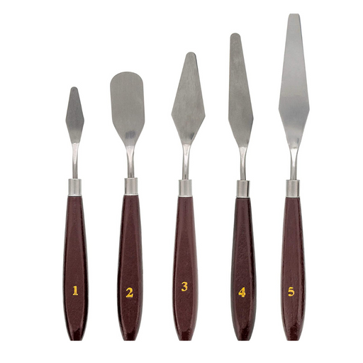 Create stunning cake art with Esslly’s Set of 5 Palette Knives