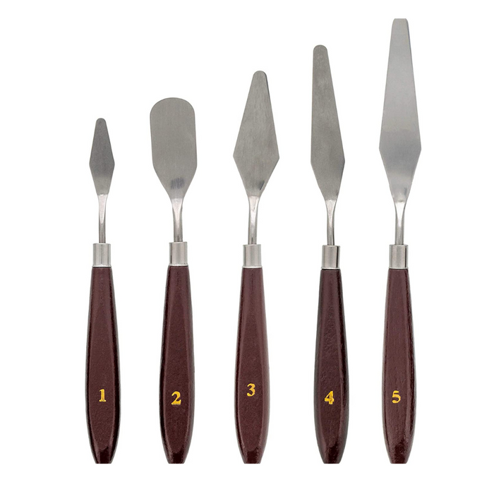 Create stunning cake art with Esslly’s Set of 5 Palette Knives