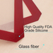  silicone baking pad, resistant to high temperatures, non-stick surface for easy cleanup, and anti-slip for stable use. 