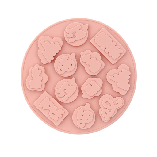 Versatile soft silicone mould with 12 cavities. Perfect for jelly, candy, chocolate, fondant, soap, and more!