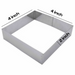 stainless steel square cake ring for precise baking