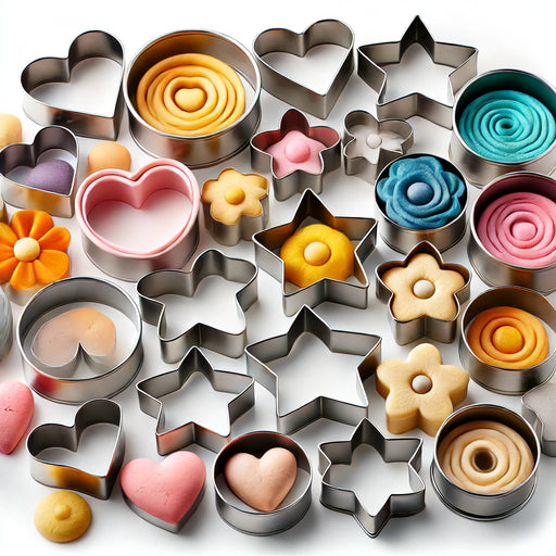 Upgrade baking with Esslly Stainless Steel Cookie Cutters. Perfect for cookies, pastries, fruits, and more. Durable, versatile, and safe for kids!
