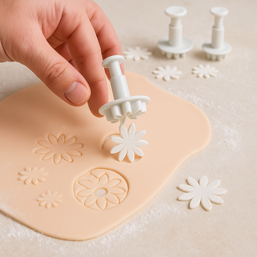 Create stunning sunflower designs with Esslly’s 3-Piece Plunger Cutter Set