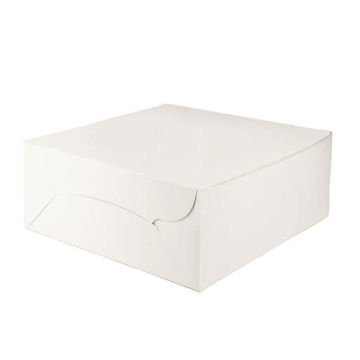 Esslly white cake boxes in 320 GSM board, available for cakes from 250g to 2kg .