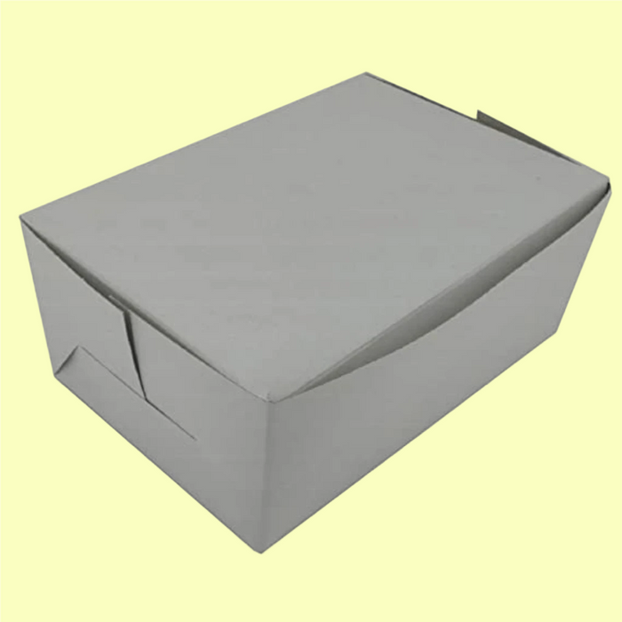 Esslly 320 GSM white pastry boxes (Pack of 50) with a sleek finish.