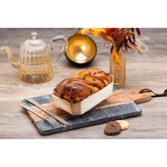 Rectangular Wooden Moulds & Paper Liners Set | 500g | Pack of 5