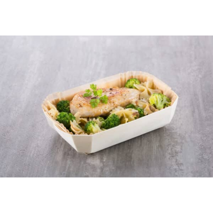 Rectangular Wooden Baking Mould & Paper Liners Set | 300g | Pack of 8