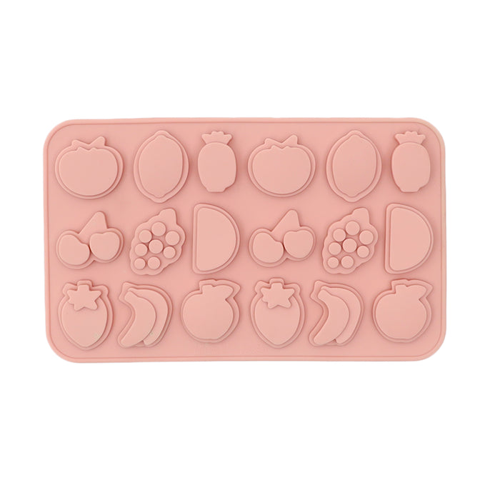 18 Cavity Silicone Jelly Candy Mould | Mix Fruits Shape Mould