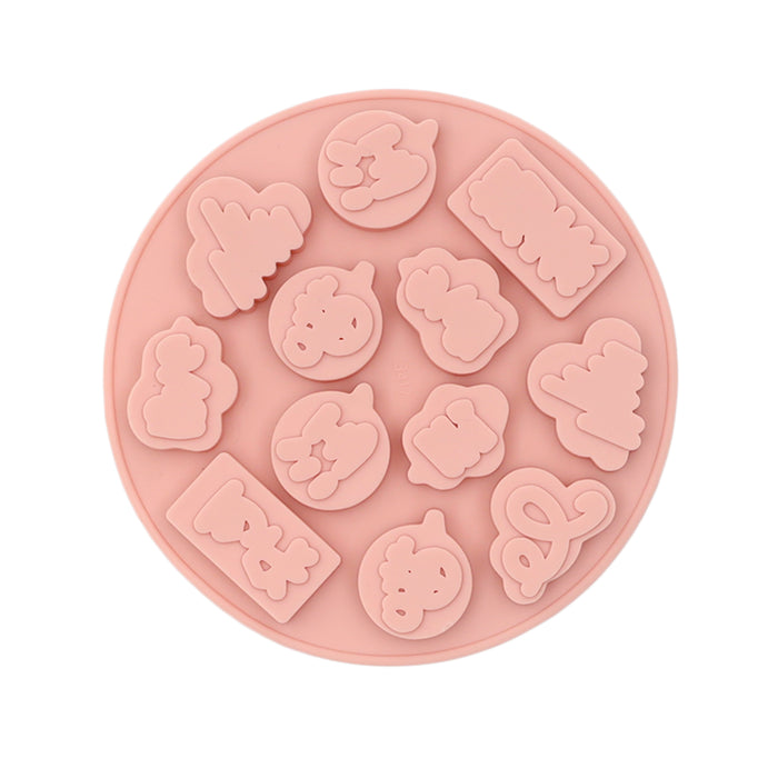 12 Cavity Silicone Jelly Candy Mould |Theme - Multi Shape Message Pop up