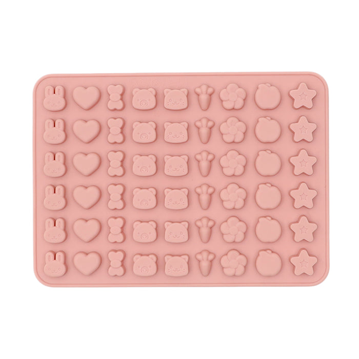 54 Cavity Silicone Jelly Candy Mould | Assorted Baby Kids Theme Shapes Mould