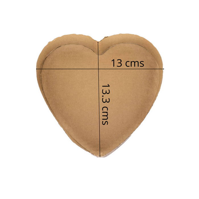 Heart Paper Baking Mould | For 100 gram bake