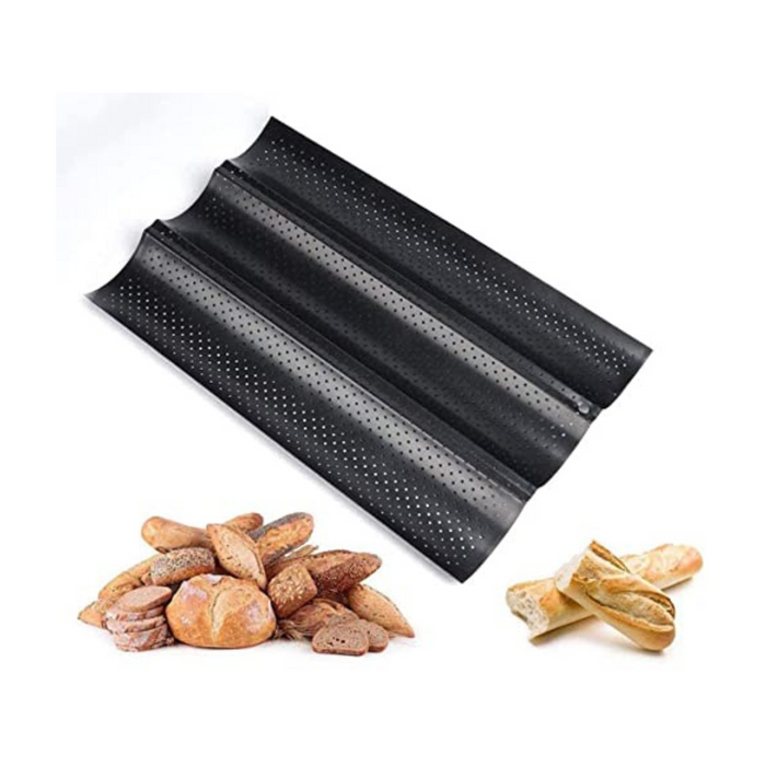 Baguette Bread Pan | 3 Loaves