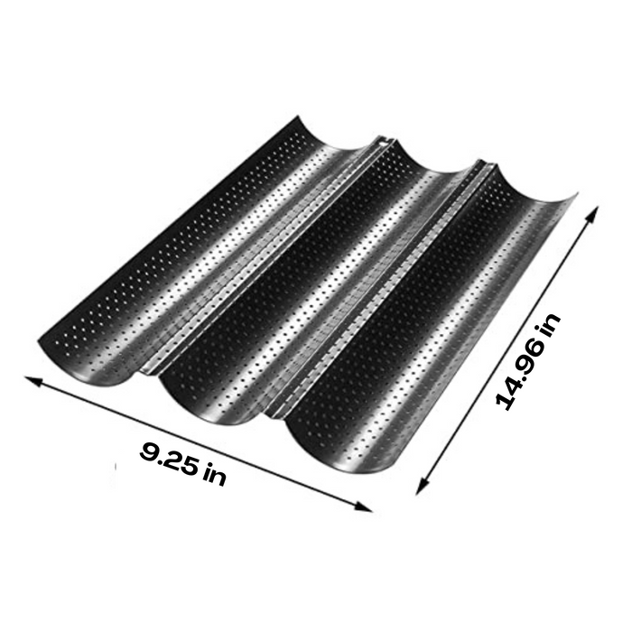 Baguette Bread Pan | 3 Loaves