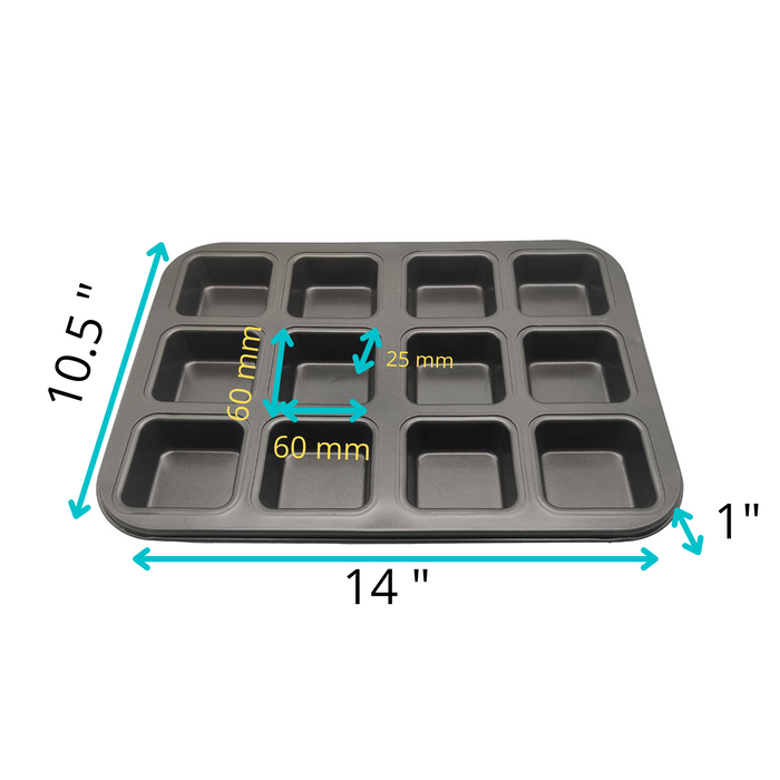 Non-Stick Baking Trays – 12 & 6 Cavity