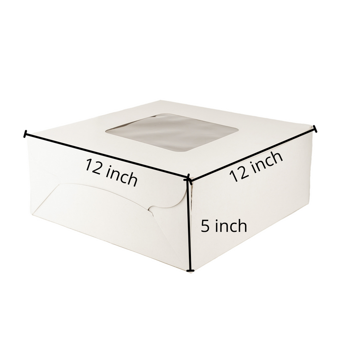 White Cake Boxes with Window