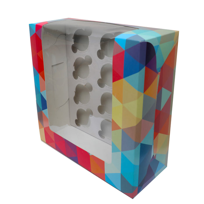 Cupcake Box Polygon Design
