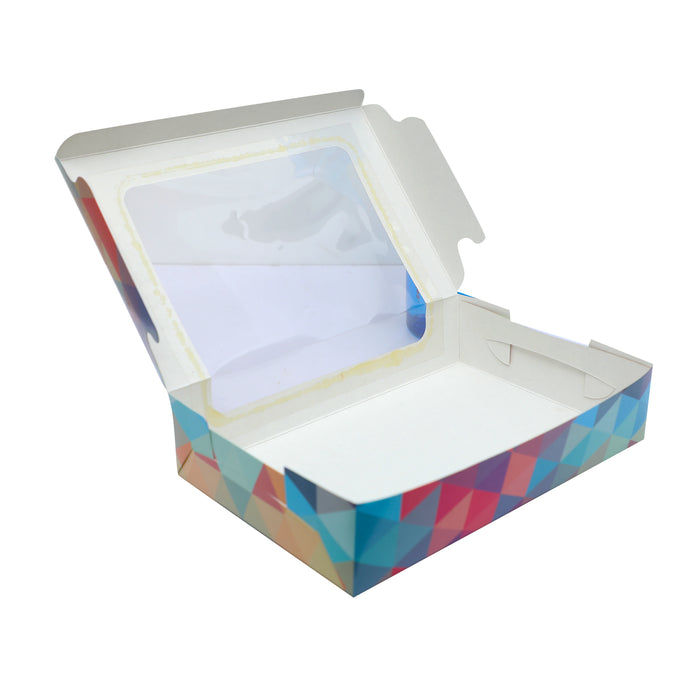 Brownie Box | Polygon Design | Pack of 25