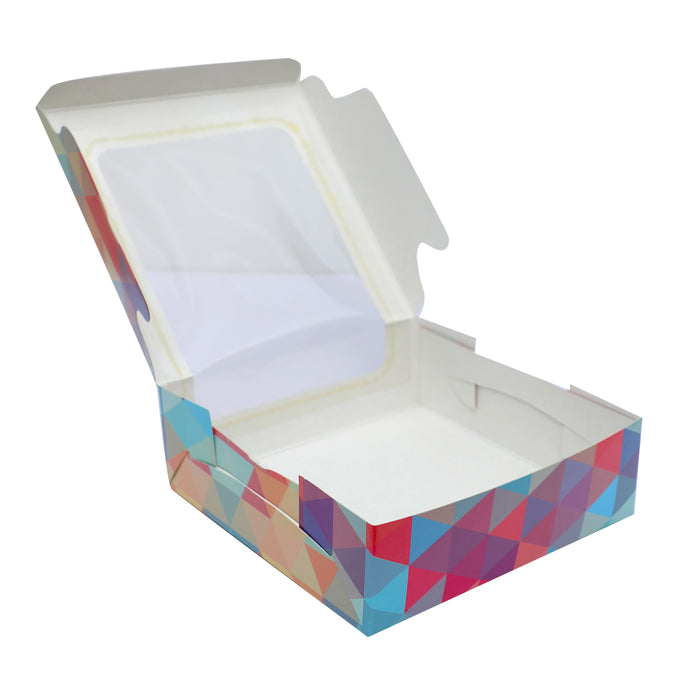Brownie Box | Polygon Design | Pack of 25
