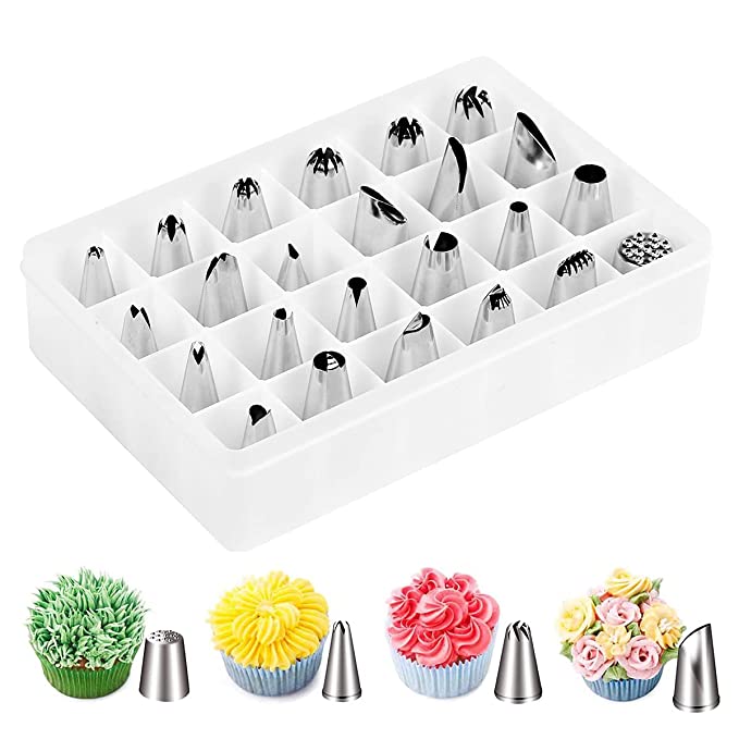 Esslly 24-Piece Stainless Steel Nozzle Set – Baking Essential