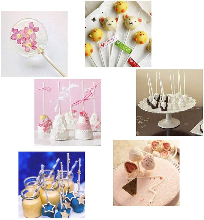 Esslly Lollipop Candy Sticks – Pack of 100, 4.5-12 inches
