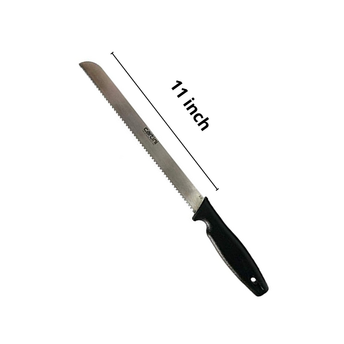 Serrated Stainless Steel Bread Knife - Plastic Handle