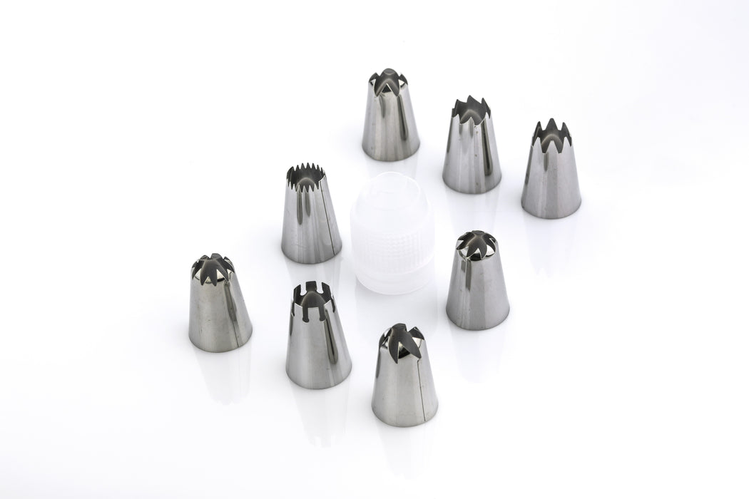 Set of 8 Steel Nozzles | Icing Tips for Decoration