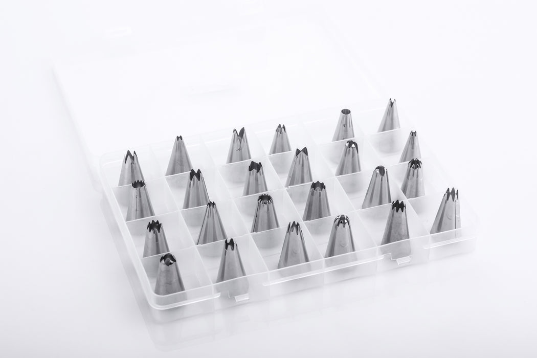 Set of 24 Steel Nozzles | Icing Tips for Decoration