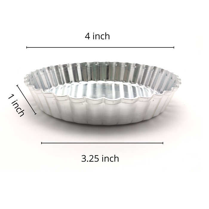 Aluminium Round Pie/Quiche Mould with Loose Removable Bottom