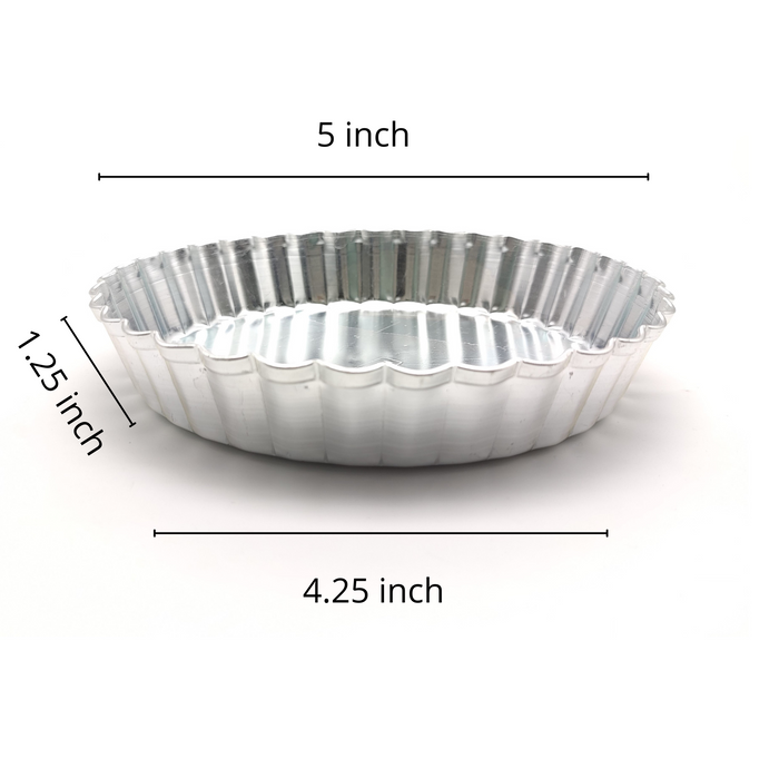 Aluminium Mould for Pie Quiche – Non-Stick, Removable Base